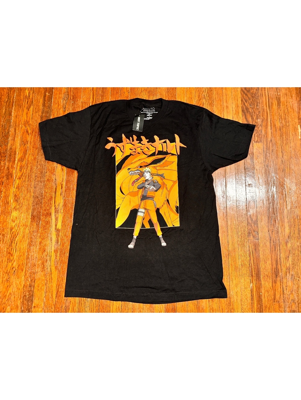 NWT Large Naruto Shippuden Kurama & Susanoo Manga Anime T-Shirt